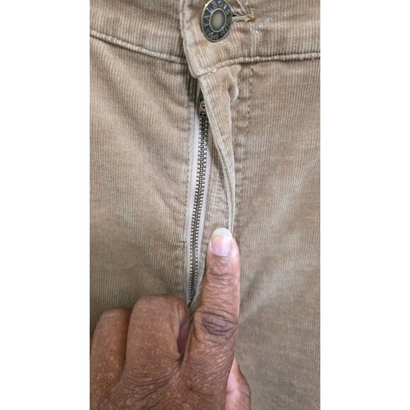 Talbots Women's High-Waist Straight-Leg Corduroy Pants 14P Tan Winter Durable & - Picture 3 of 7